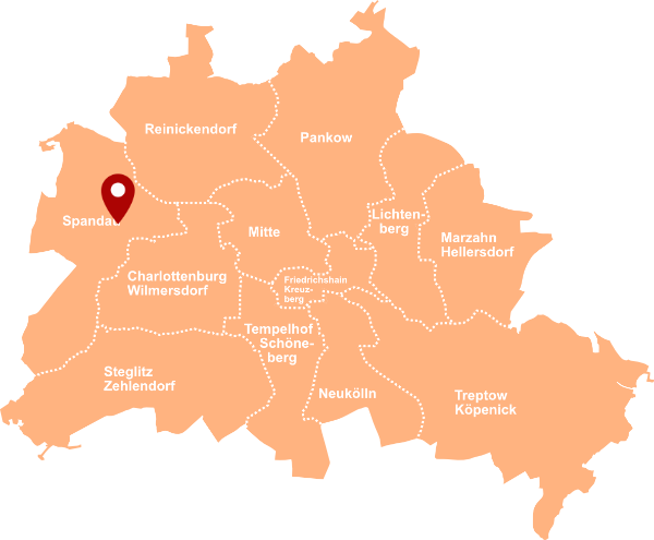 Makler Kolk, Behnitz - Karte Berlin-Spandau
