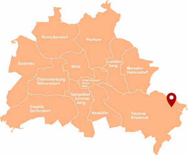 Immobilienmakler Rahnsdorf - Karte